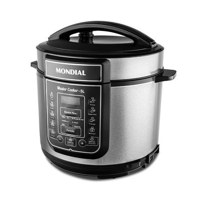 Panela De Pressão Elétrica Mondial Cooker 220vpreto/inox 220V