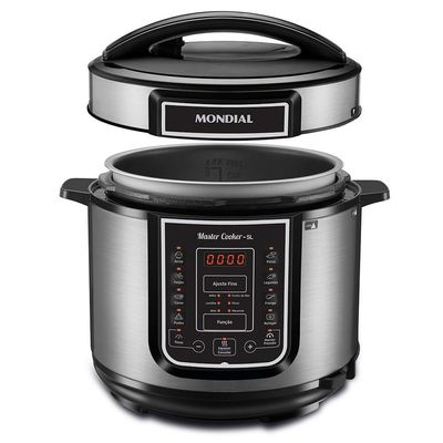 Panela De Pressão Elétrica Mondial Cooker 220vpreto/inox 220V