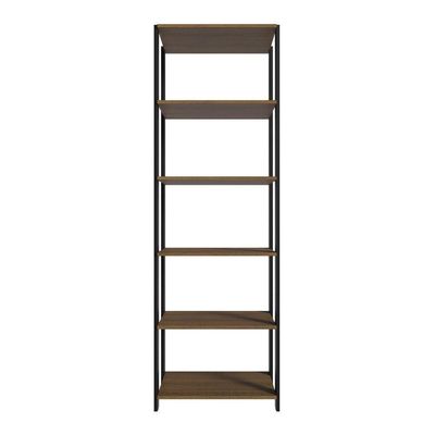 Armário Estante Multiuso Organizador Despensa 5 Prateleiras 59cm Rustic/preto Madesa