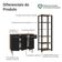 Kit Cozinha Balcão Gabinete 3 Portas 1 Gaveta E Armário Cozinha Despensa 5 Prateleiras Preto/rustic