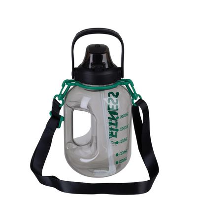 Garrafa Fitness Alça Preta 1,8l