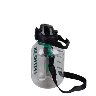 Garrafa Fitness Alça Preta 1,8l