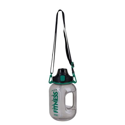 Garrafa Fitness Alça Preta 1,8l