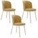 Kit 3 Cadeiras Sala De Jantar Estofada Gavi Arena L02 Couríssimo Fendi Lyam Decor