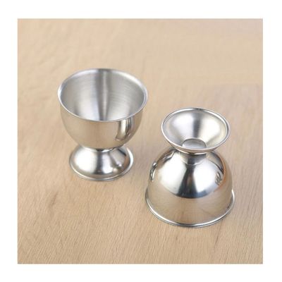 Porta Ovo Mini Taça Finger Food Aperitivo Suporte Inox 2un