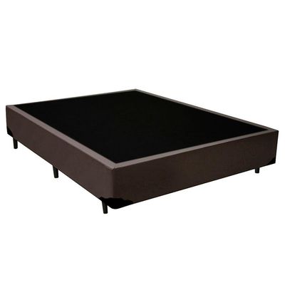 Cama Box Casal Sintético + Colchão De Espuma D33 - Serene - 138cm Cor:marrom