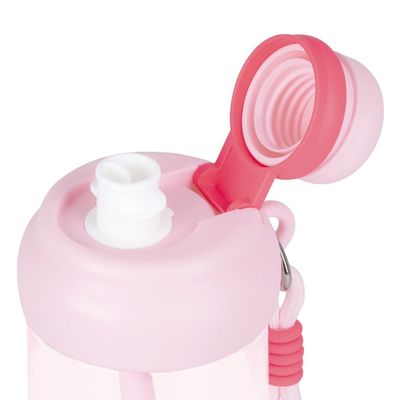 Garrafa Kids Alça Rosa 660ml