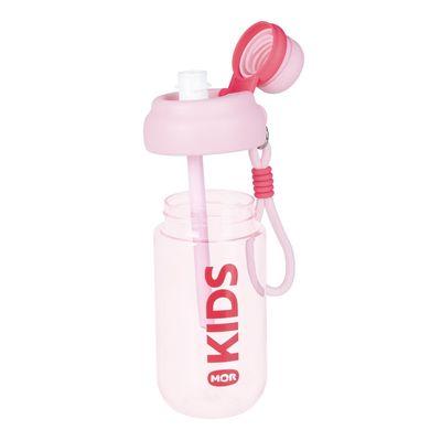 Garrafa Kids Alça Rosa 660ml