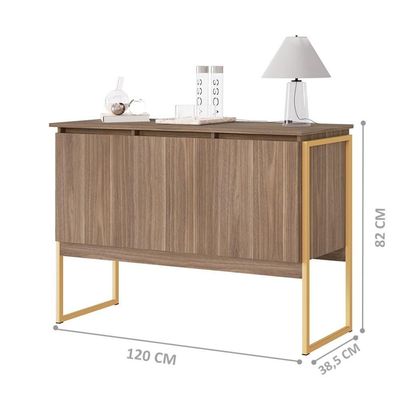 Buffet Aparador De Sala Jantar Com Pés Dourado Affara Dourado