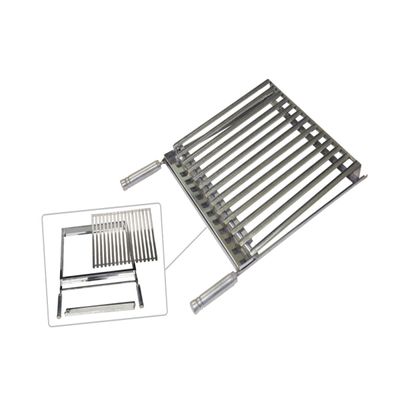 Grelha Parrilha Argentina Aço Inox com Caixa Gordura 50x60cm