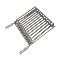 Grelha Parrilha Argentina Aço Inox com Caixa Gordura 50x60cm