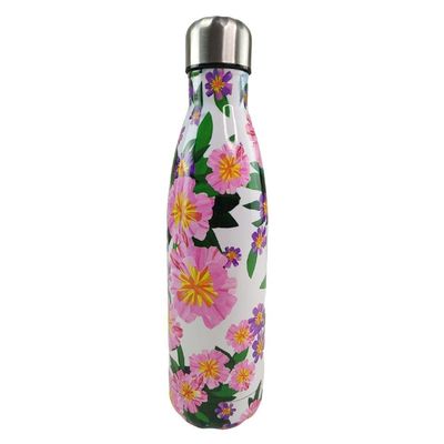 Garrafa Termica 500ml Inox Estampa Flores