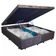 Cama Box Baú Casal Bipartido Suede Sereneprime Marrom 138x188x44
