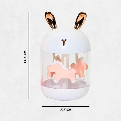 Umidificador Carrossel Abajur Com Led Design Elegante