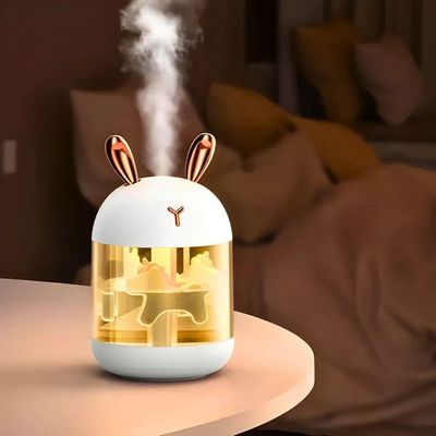 Umidificador Carrossel Abajur Com Led Design Elegante