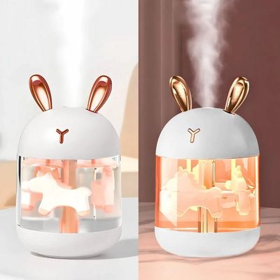 Umidificador Carrossel Abajur Com Led Design Elegante