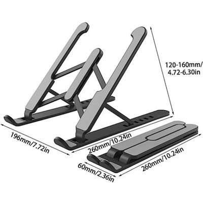 Suporte Notebook Ajustável Base Tablet Netbook Ergonômico Dobrável Regulável Leve Apoio Universal (plástico)