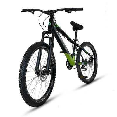 Bicicleta Aro 26 Cripto Freeride 21 Marchas Freios A Disco - Preto/verde