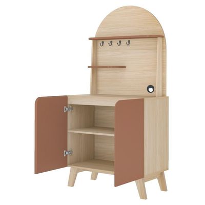 Aparador Cantinho Cafe 2 Portas 80 Cm 4630 Naturale Terracota Arly