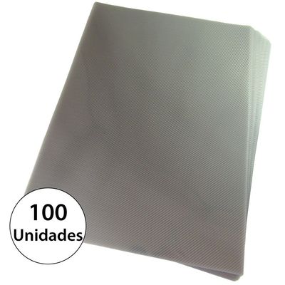 Capa para encadernação Ofício Fumê PP Line 0,30mm 100un