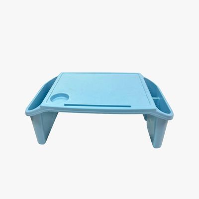Kit 3 Bandeja Mesa Colo Apoio Comer Refeição Cama Suporte Notebook Azul