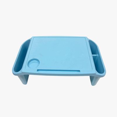 Kit 3 Bandeja Mesa Colo Apoio Comer Refeição Cama Suporte Notebook Azul