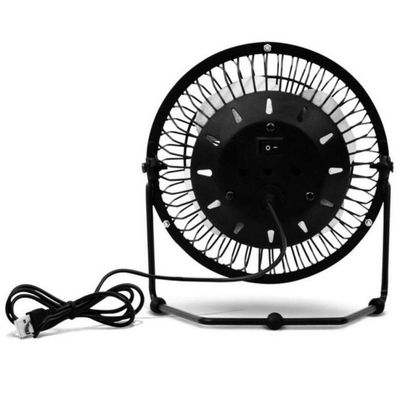 Mini Ventilador Usb Articulável para Mesa de Escritorio - Preto