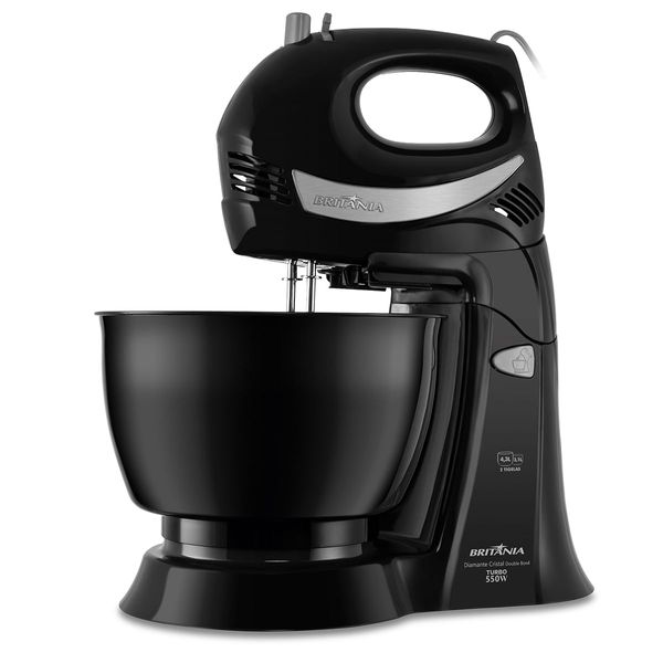 Batedeira Britânia Diamante Preta 550W 4,3L 220V Batedeira Britânia Diamante Preta 550W 4,3L 220V