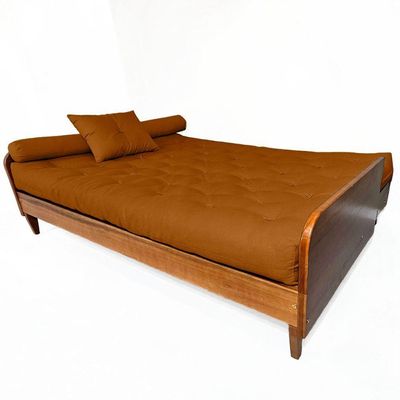 Sofá Cama Paris Ii Sarja Em Madeira Maciça Cor Natural - Caramelo