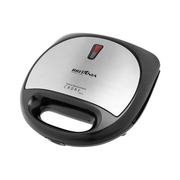 Grill e Sanduicheira Crome Inox 750W 110V -  Britânia