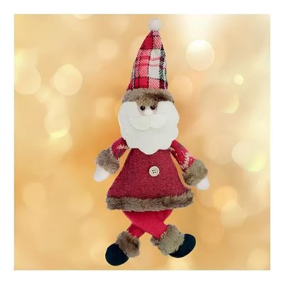 Kit 4 Boneco Pendente Papai Noel árvore Natal Tecido De 30cm
