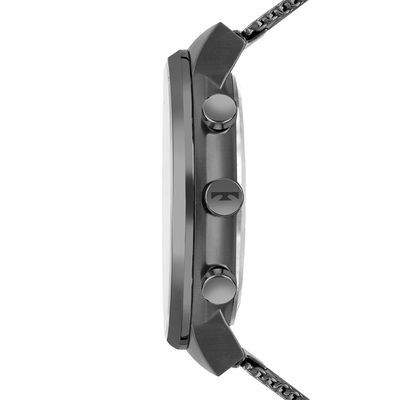 Relógio Technos Masculino Ref: Vd36ac/1f Dual Time Slim Grafite