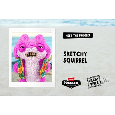 Pelúcia Fuggler Vacay Vibes 23cm - Sketchy Squirrel