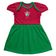 Vestido Infantil Fluminense Canelado Torcida Baby Tam 4 / Grená / Verde
