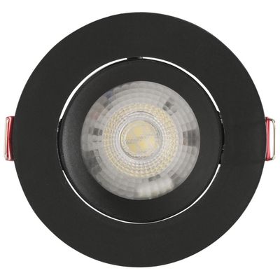 Spot LED Tramontina Redondo 3 W 6500 K Preto com Luz Branca