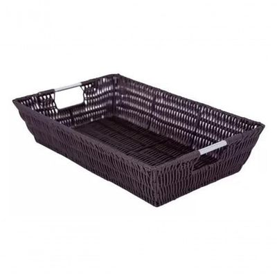 Cesto Retangular Com Alça Reta áfrica 36 Cm - Mimo Style - Yk9122