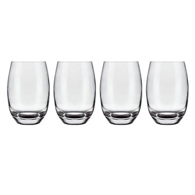 Conjunto de Copos SM Aruba Nadir 465ml 4 Peças Transparente