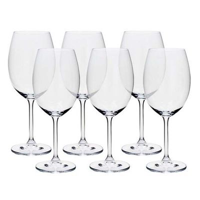 Conjunto de Taças para Água Bohemia Colibri 580ml 6 Peças Transparente