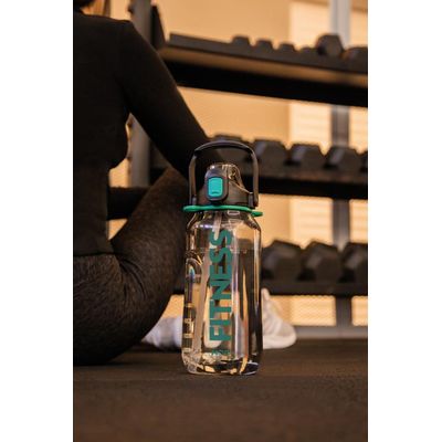 Garrafa Fitness preta 2l