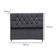 Cabeceira Cama Box Estofada Queen Size 160 Cm Suede Madri Cinza Escuro