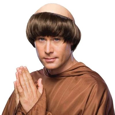 Peruca Frei Franciscano Castanho