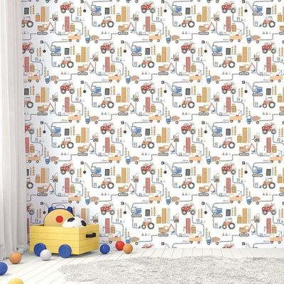 Papel De Parede De Construção - G78361 Colorido Tiny Tots 2 - G78361
