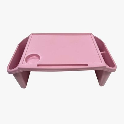 Kit 3 Bandeja Mesa Colo Apoio Comer Refeição Cama Suporte Notebook Rosa
