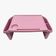 Kit 3 Bandeja Mesa Colo Apoio Comer Refeição Cama Suporte Notebook Rosa
