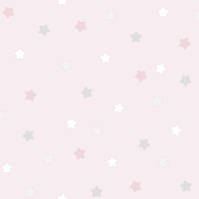 Papel De Parede Lullaby Estrelas Rosa 2252 - Rolo 10m X 0,53m