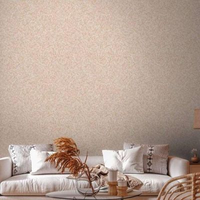 Papel De Parede Antigua Folhagem Bege 389205ag