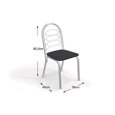 Sala De Jantar Elba Vidro 120cm 6 Cadeiras Holanda Capuccino