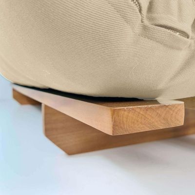 Sofá Cama Casal Futon Oriental Com Madeira Nobre Natural