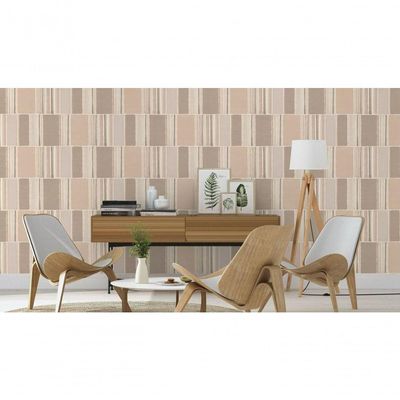 Papel De Parede Barbara Home Geométrico Bege 484427
