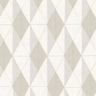 Papel De Parede Tissé Geométrico Branco 25401